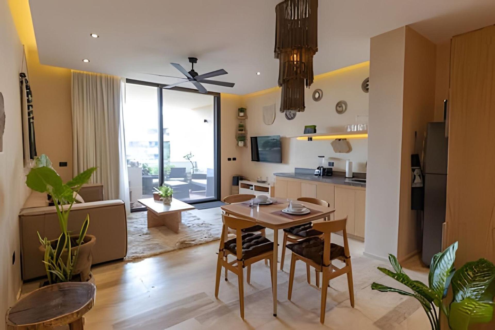 Full With Private Pool, Roof Garden, Bbq, Wifi, 2 Beds Apartment *