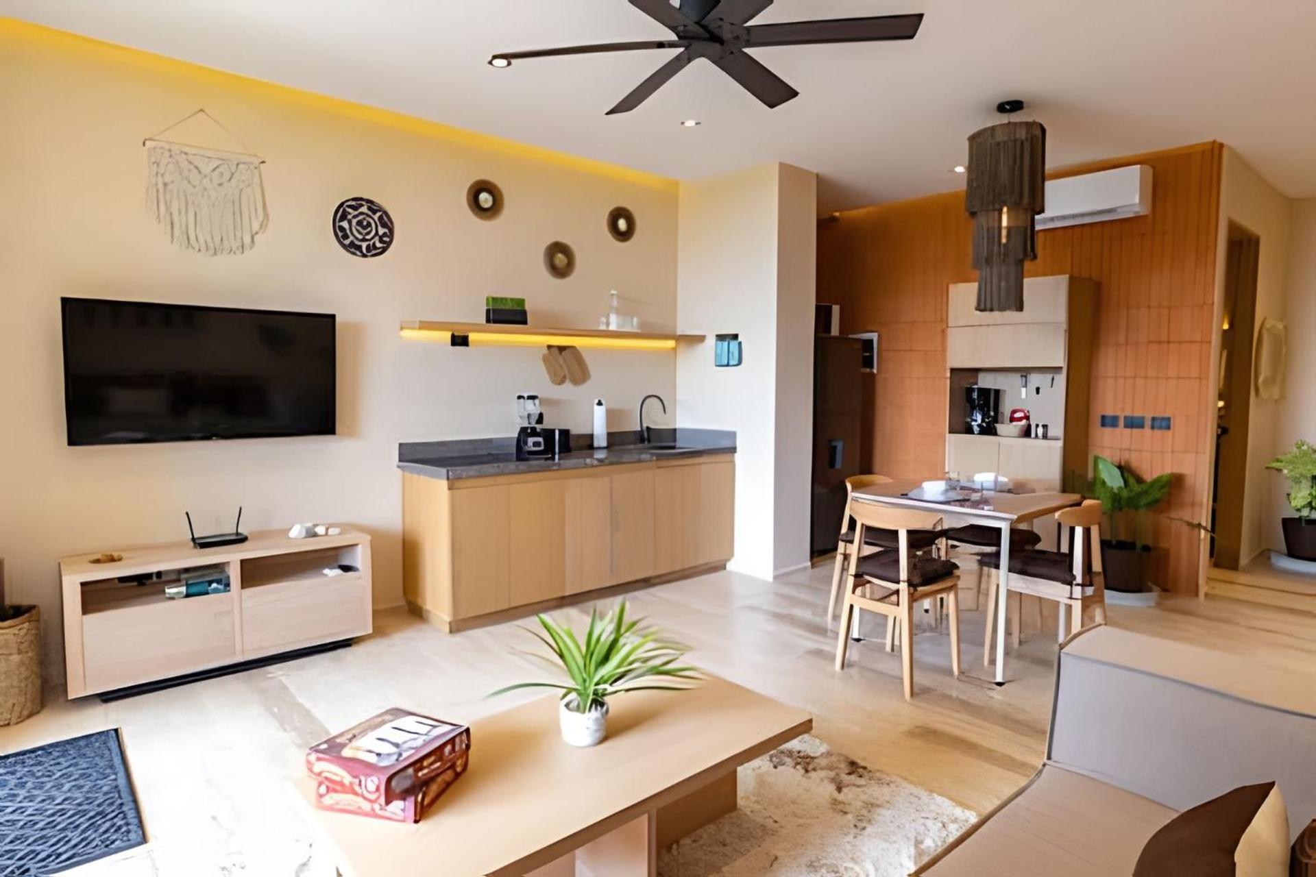 Apartment Full With Private Pool, Roof Garden, Bbq, Wifi, 2 Beds Tulum