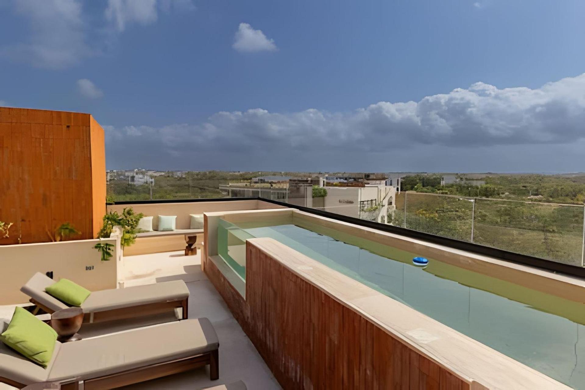 Appartamento Full With Private Pool, Roof Garden, Bbq, Wifi, 2 Beds Tulum